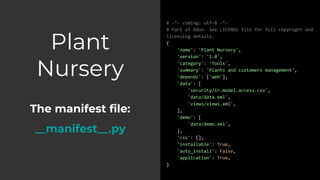 Tutorial: Develop an App with the Odoo Framework | PPTX