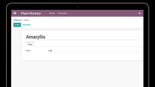 Tutorial: Develop an App with the Odoo Framework | PPTX