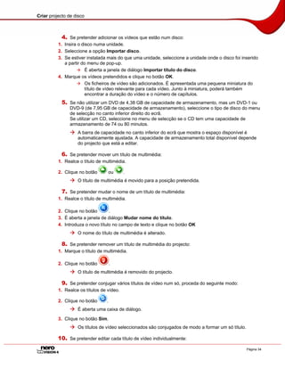 Tutorial do Nero Vision 4 - Portugues