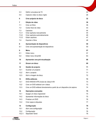 Tutorial do Nero Vision 4 - Portugues