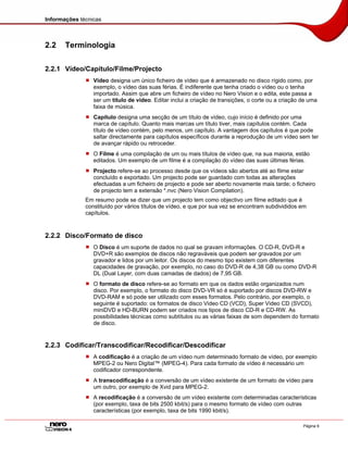 Tutorial do Nero Vision 4 - Portugues