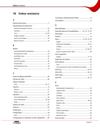 Tutorial do Nero Vision 4 - Portugues