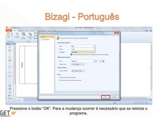 36
Pressione o botão “OK”. Para a mudança ocorrer é necessário que se reinicie o
programa.
 