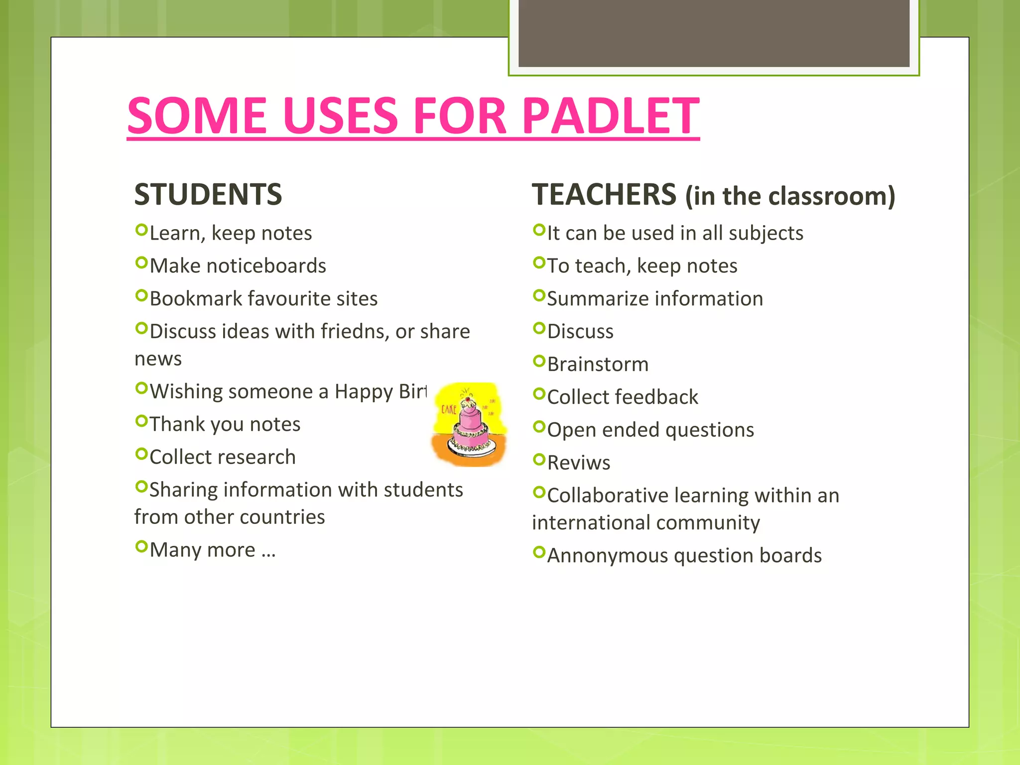 TUTORIAL: HOW TO USE PADLET | PPT