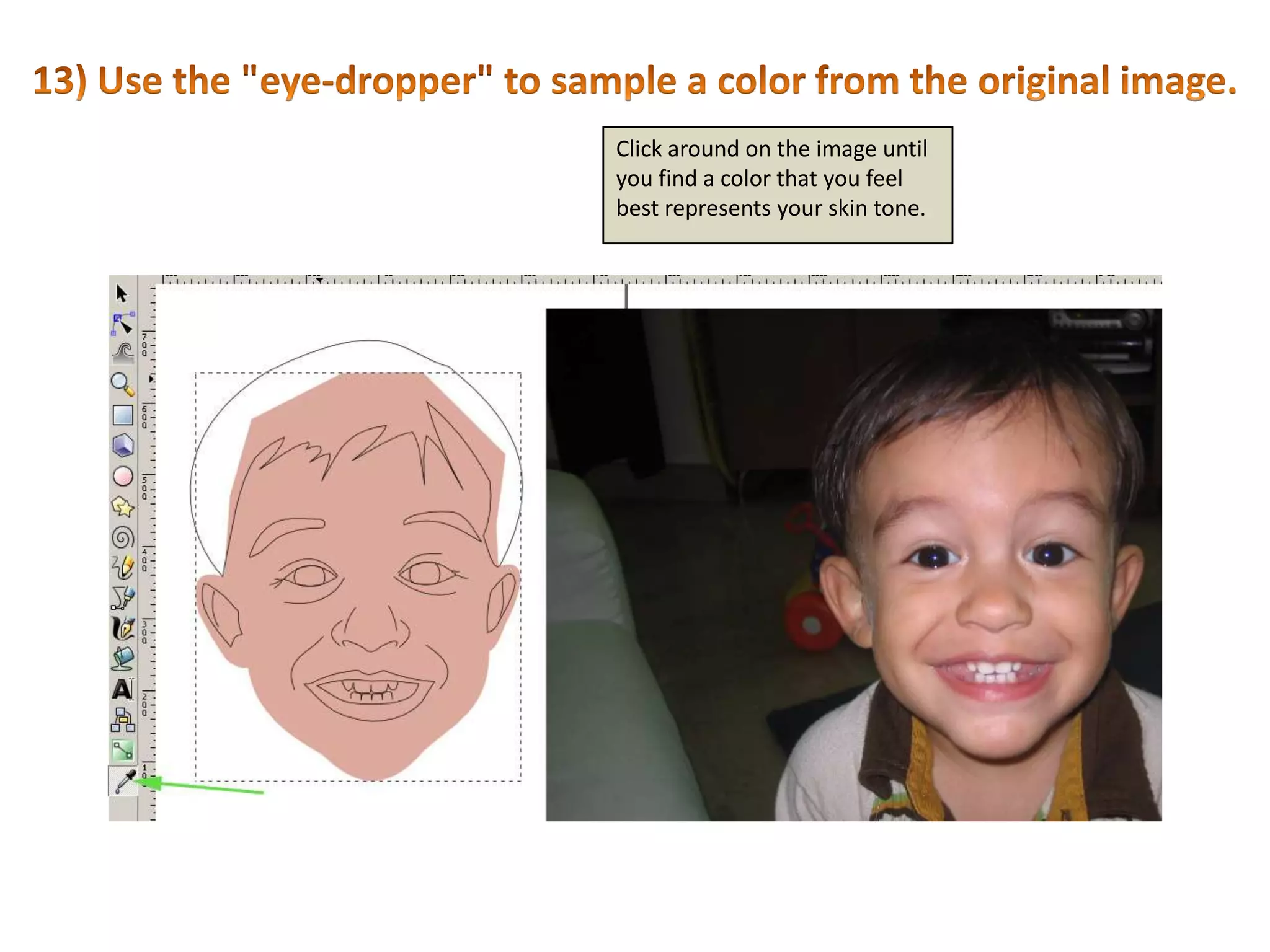 12) Now begin adding &quot;fill colors&quot; to your shapes.With the face selected, go to &quot;Object -&gt; Fill and Stroke&quot;. On the &quot;Fill&quot; tab, select &quot;Flat color&quot;.Click here for help on filling shapes with color.