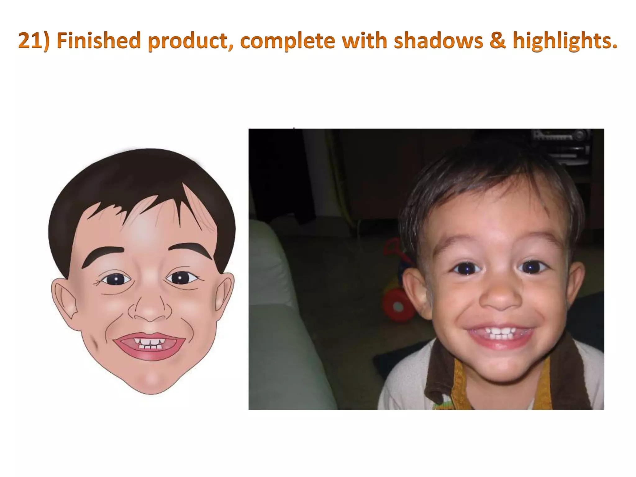 18) Fill the shape with color.Don’t forget to remove the outline.Add blur & lower the opacity.Locate all areas of shading on your face and repeat the steps.Click here for help with blurring and changing the visibility/opacity of shapes.