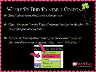 Couponing Workshop Tutorial: Internet Printable Coupons-Getting Started ...