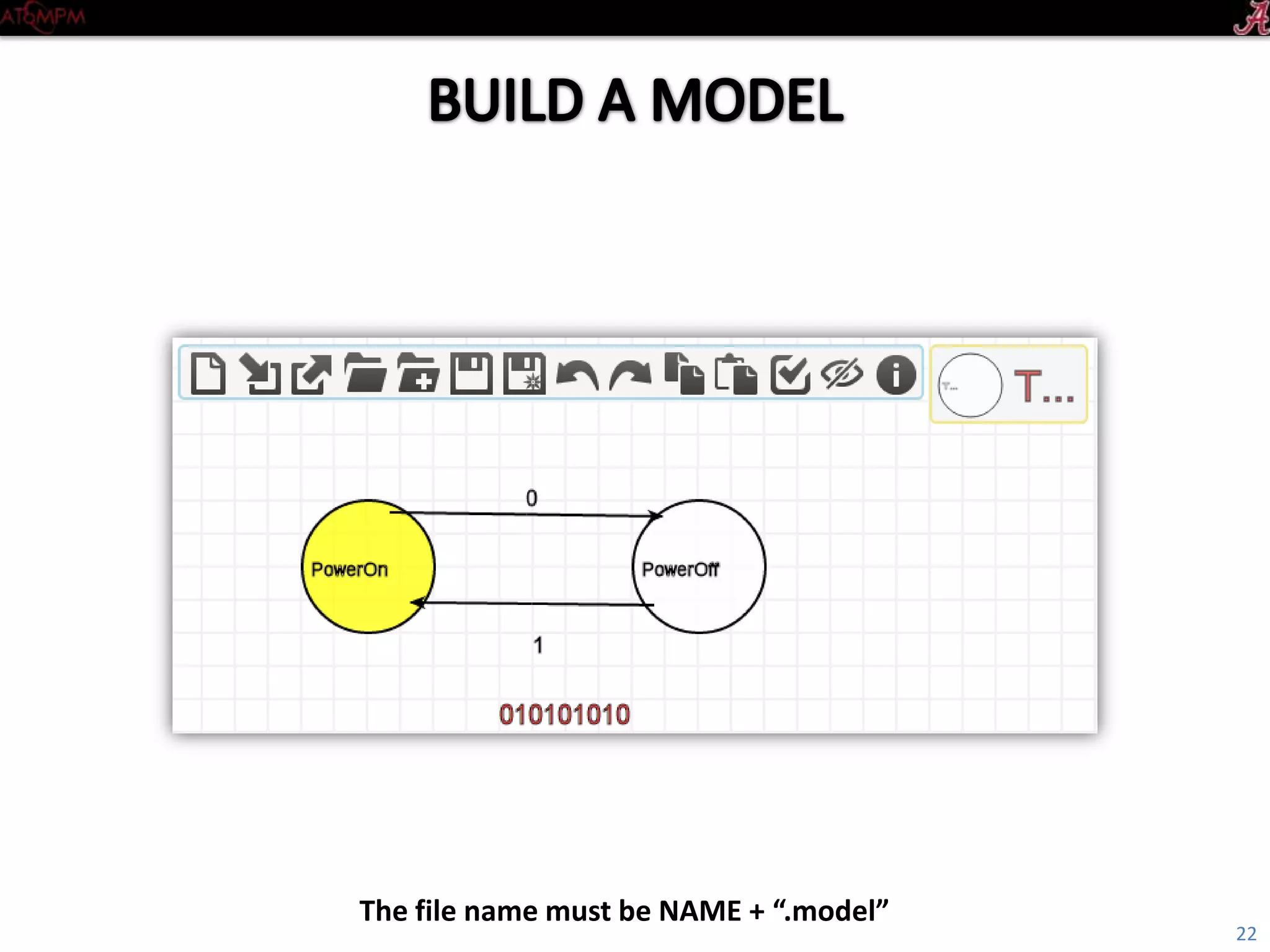 Introductory Tutorial
22
The file name must be NAME+“.”+“model”
 