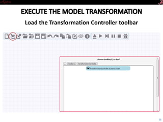 Introductory Tutorial
Load the TransformationController toolbar
36
 