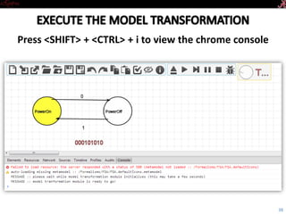 Introductory Tutorial
Press <SHIFT>+<CTRL>+i to view the chrome console
38
 