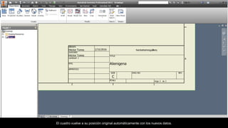 El cuadro vuelve a su posición original automáticamente con los nuevos datos.
 
