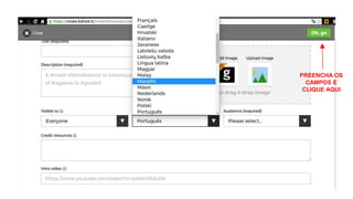 PREENCHA OS
CAMPOS E
CLIQUE AQUI
 