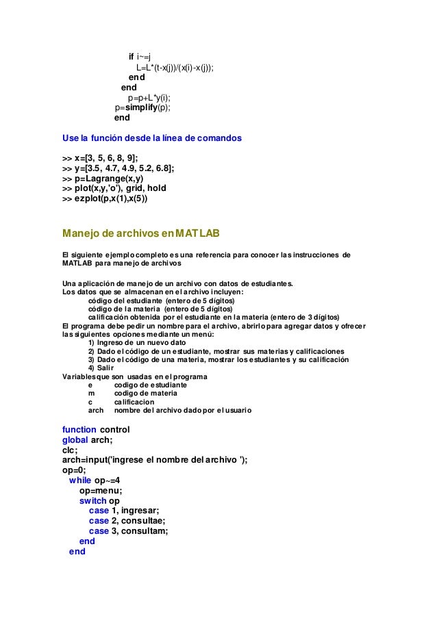 Tutorial Matlab