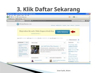 Imam Taufik., M.Kom
3. Klik Daftar Sekarang
 