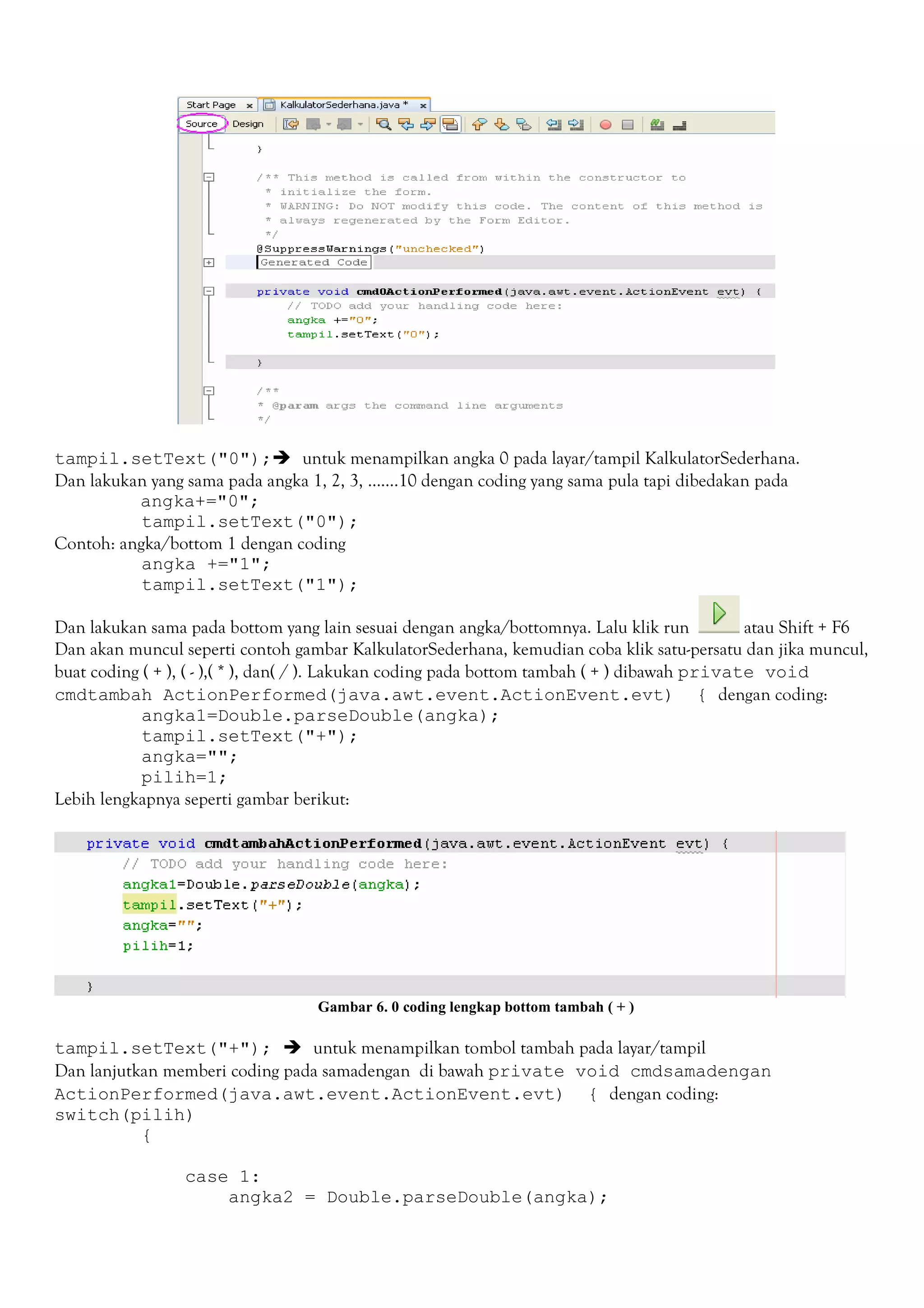 Tutorial Java netbeans | PDF