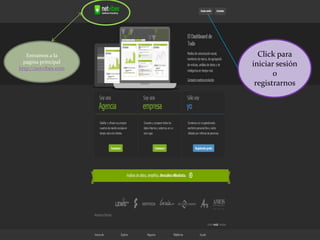 Click para
iniciar sesión
o
registrarnos
Entramos a la
pagina principal
http://netvibes.com
 
