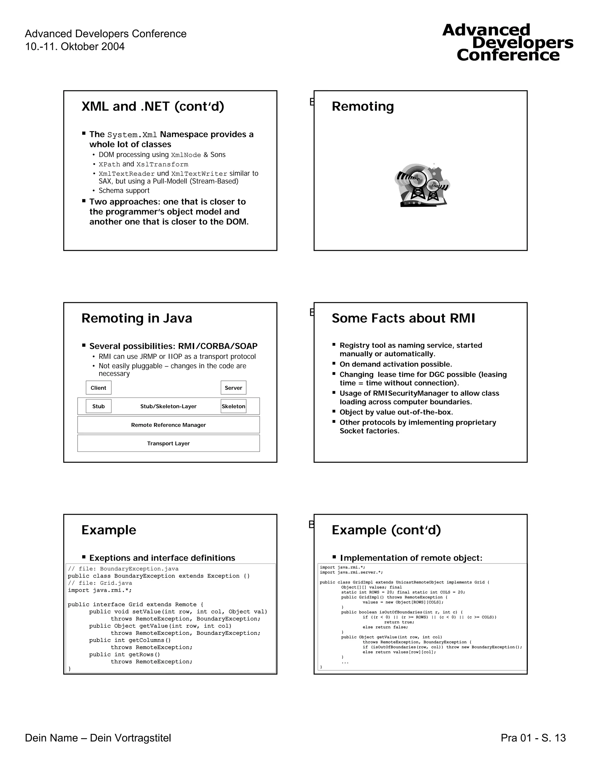 Tutorial on J2EE versus .NET for .NET Programmers