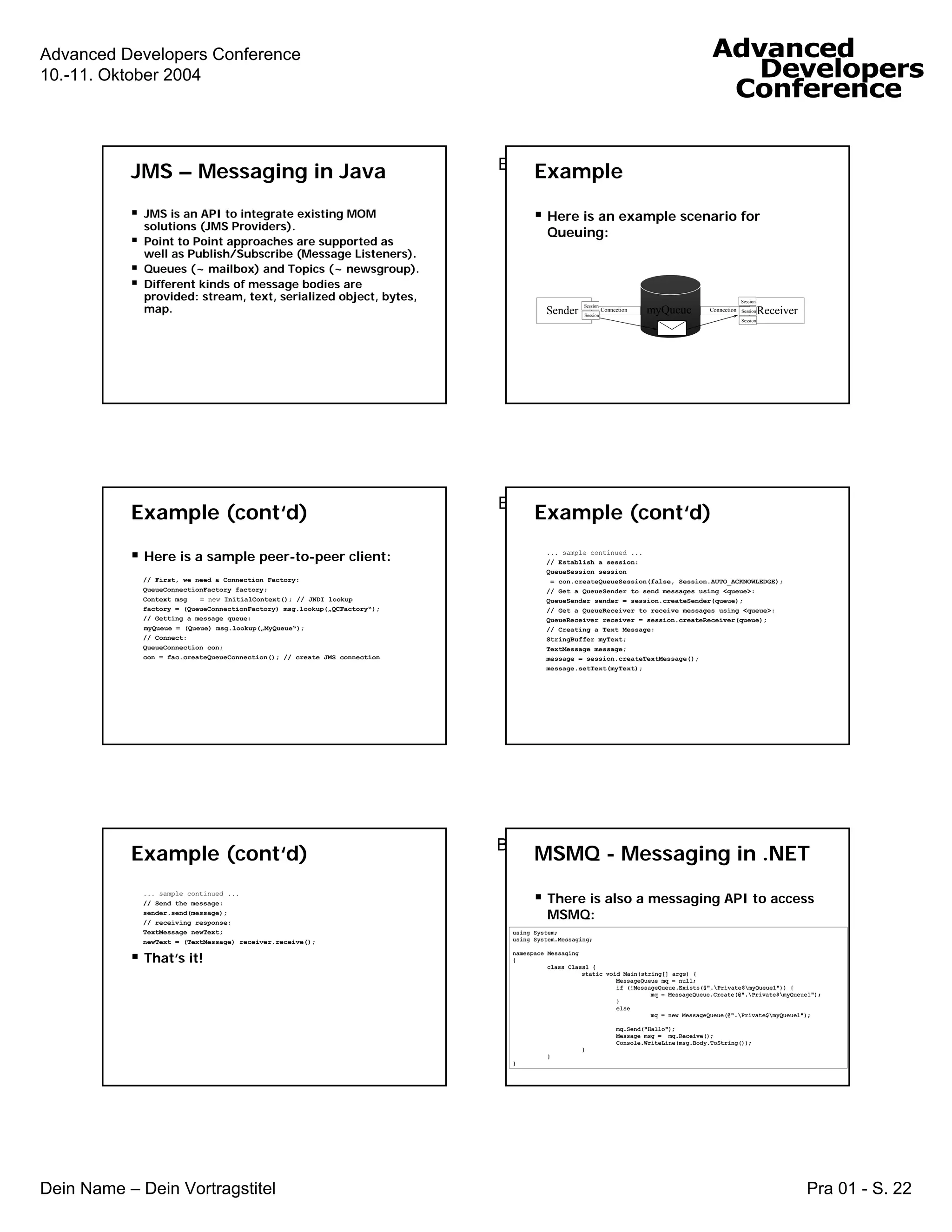 Tutorial on J2EE versus .NET for .NET Programmers