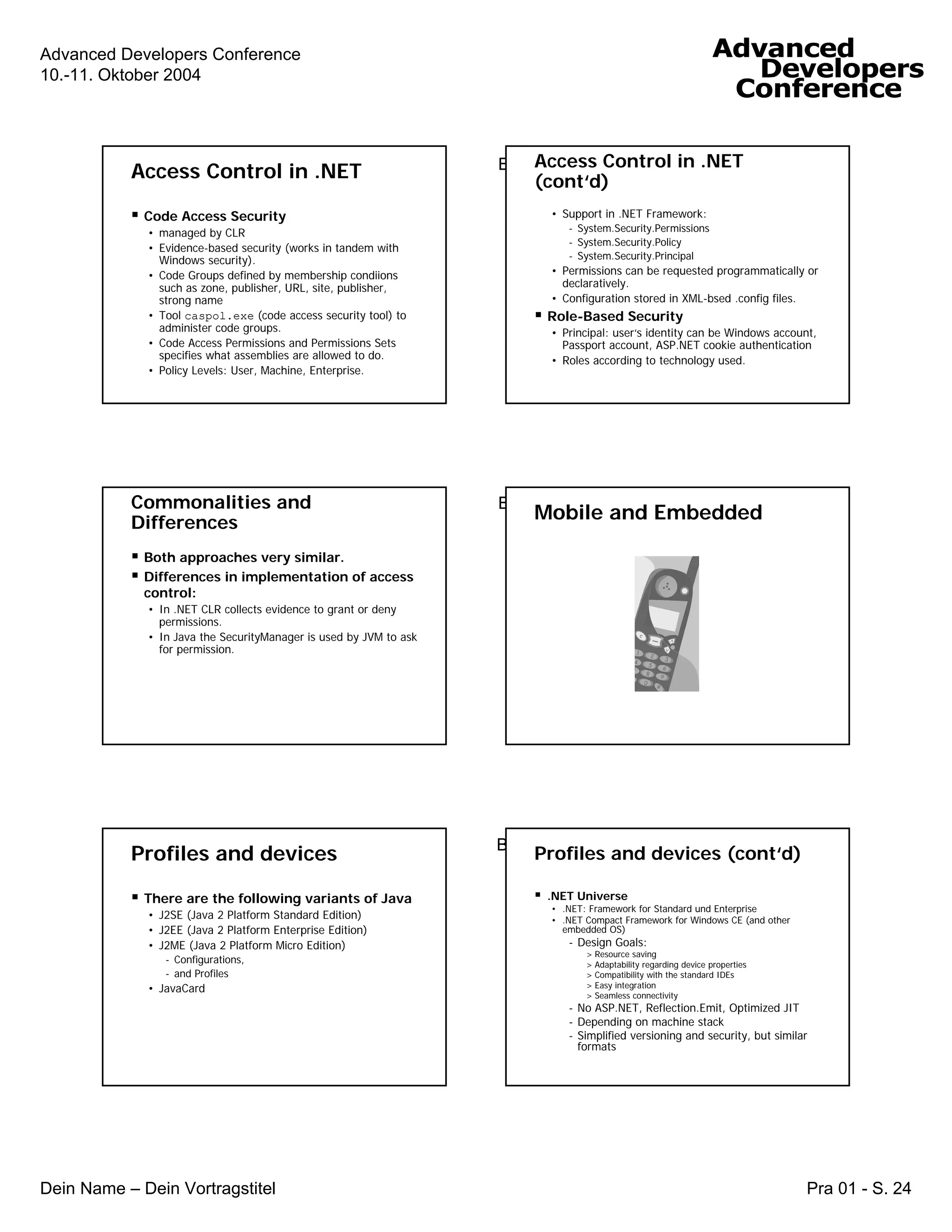 Tutorial on J2EE versus .NET for .NET Programmers