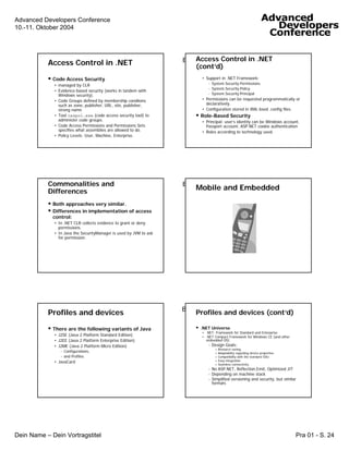 Tutorial on J2EE versus .NET for .NET Programmers 