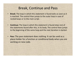 Tutorial On Python Programming