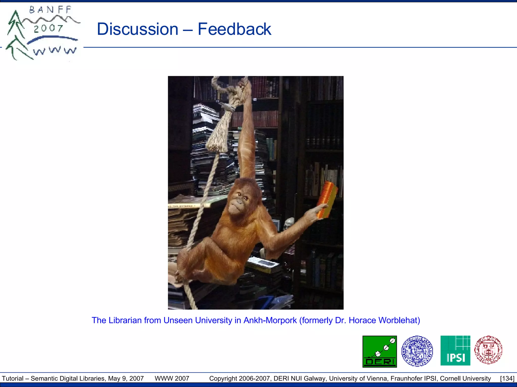 Discussion – Feedback The Librarian from Unseen University  in Ankh-Morpork  (formerly Dr. Horace Worblehat) 