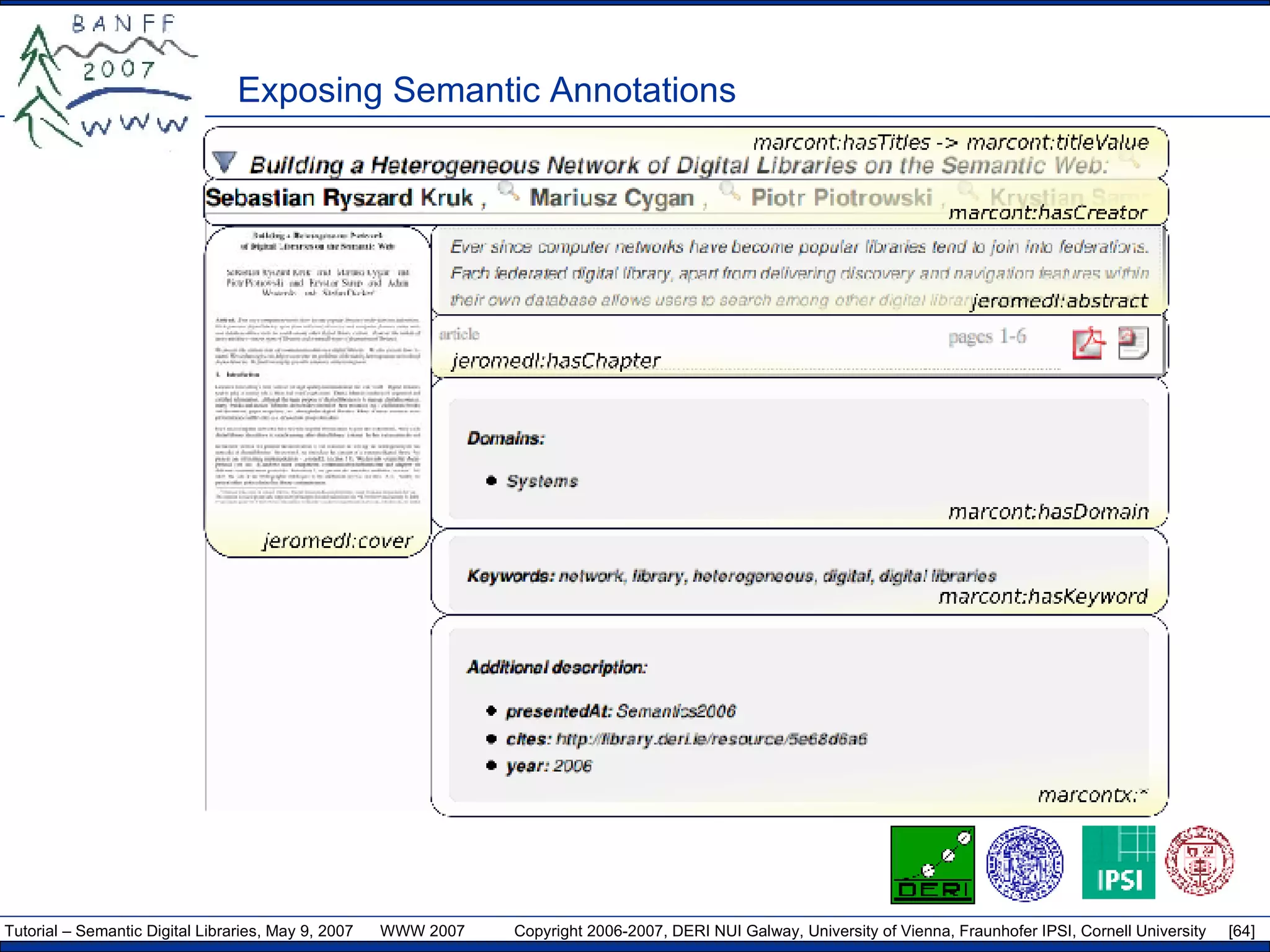 Exposing Semantic Annotations 