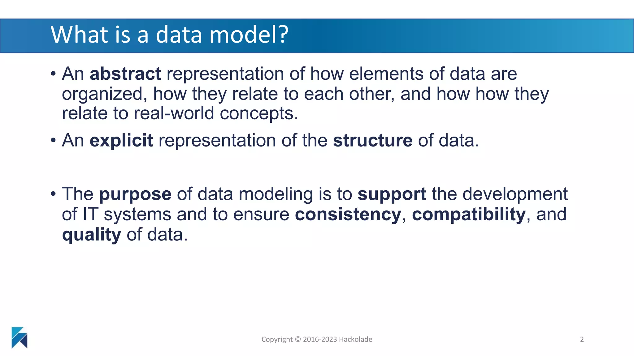 Hackolade Tutorial - part 1 - What is a data model | PDF | Databases ...