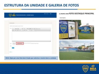 2) INSIRA UMA FOTO DESTAQUE PRINCIPAL
ESTRUTURA DA UNIDADE E GALERIA DE FOTOS
DICA: Opte por uma foto bem tirada que valorize e mostre bem a unidade
Exemplos:
 
