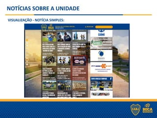 NOTÍCIAS SOBRE A UNIDADE
VISUALIZAÇÃO - NOTÍCIA SIMPLES:
 