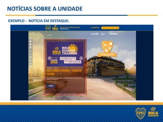 NOTÍCIAS SOBRE A UNIDADE
EXEMPLO - NOTÍCIA EM DESTAQUE:
 