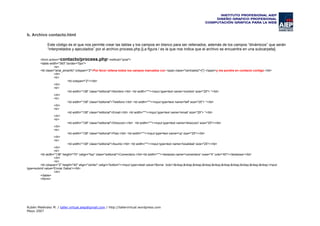 Tutorial para crear un formulario de Contacto en PHP