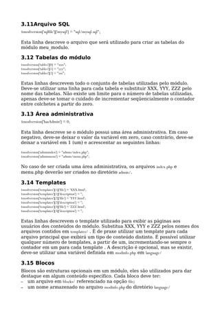 Tutorial para criação de módulo no Xoops 2.4