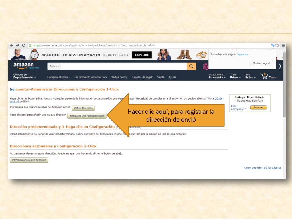 Tutorial para registrarse en amazon