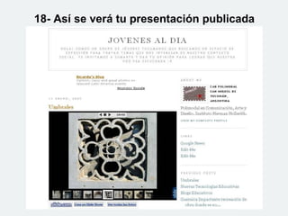 18- Así se verá tu presentación publicada 