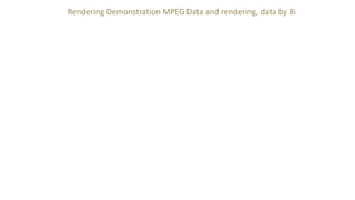 Rendering Demonstration MPEG Data and rendering, data by 8i
 