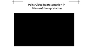 Point Cloud Representation in
Microsoft holoportation
 