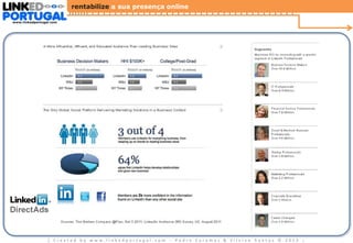 rentabilize a sua presença online
www.linkedportugal.com

| Created by www.linkedportugal.com - Pedro Caramez & Silvino Santos © 2013

|

 