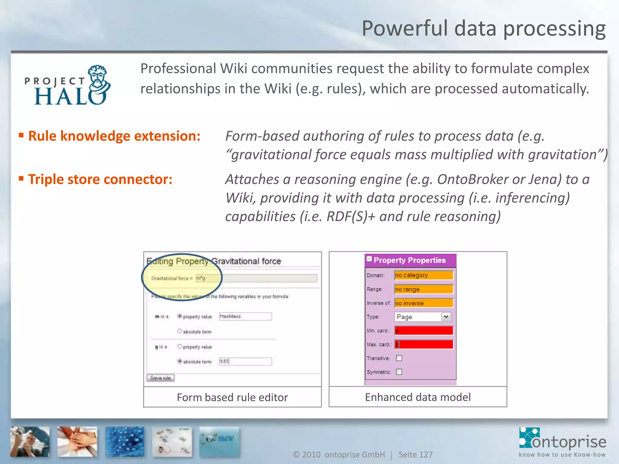 Improve usability Ontology browserEnable a non-tech savvy Wiki community to efficiently use Wiki- and semantic features with minimal training time.