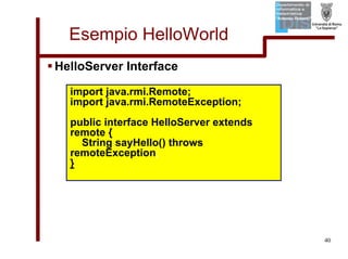 Tutorial su Java RMI