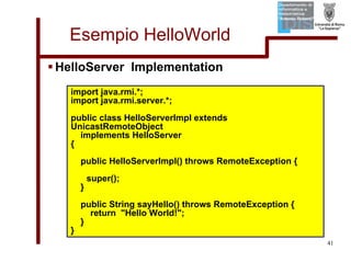 Tutorial su Java RMI