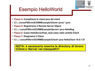 Tutorial su Java RMI
