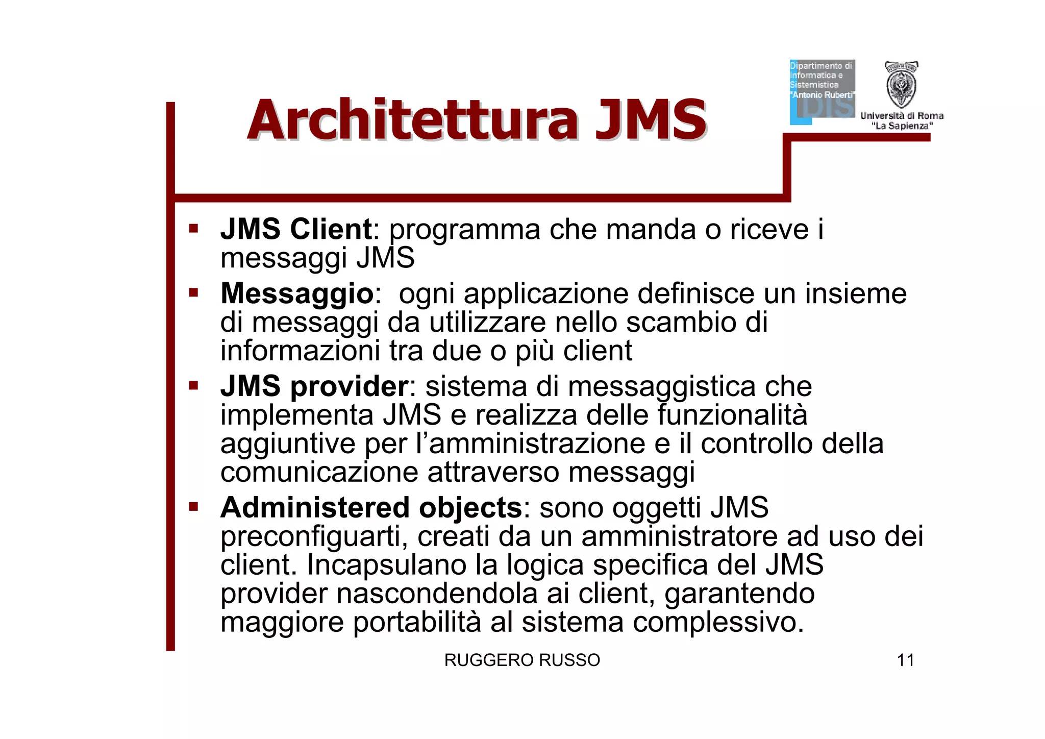 Tutorial su JMS (Java Message Service)