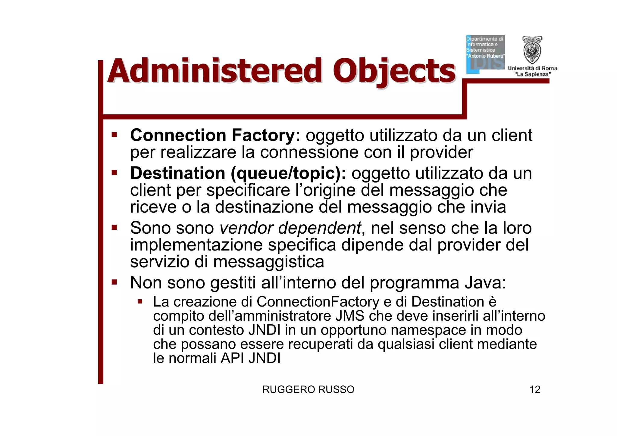 Tutorial su JMS (Java Message Service)