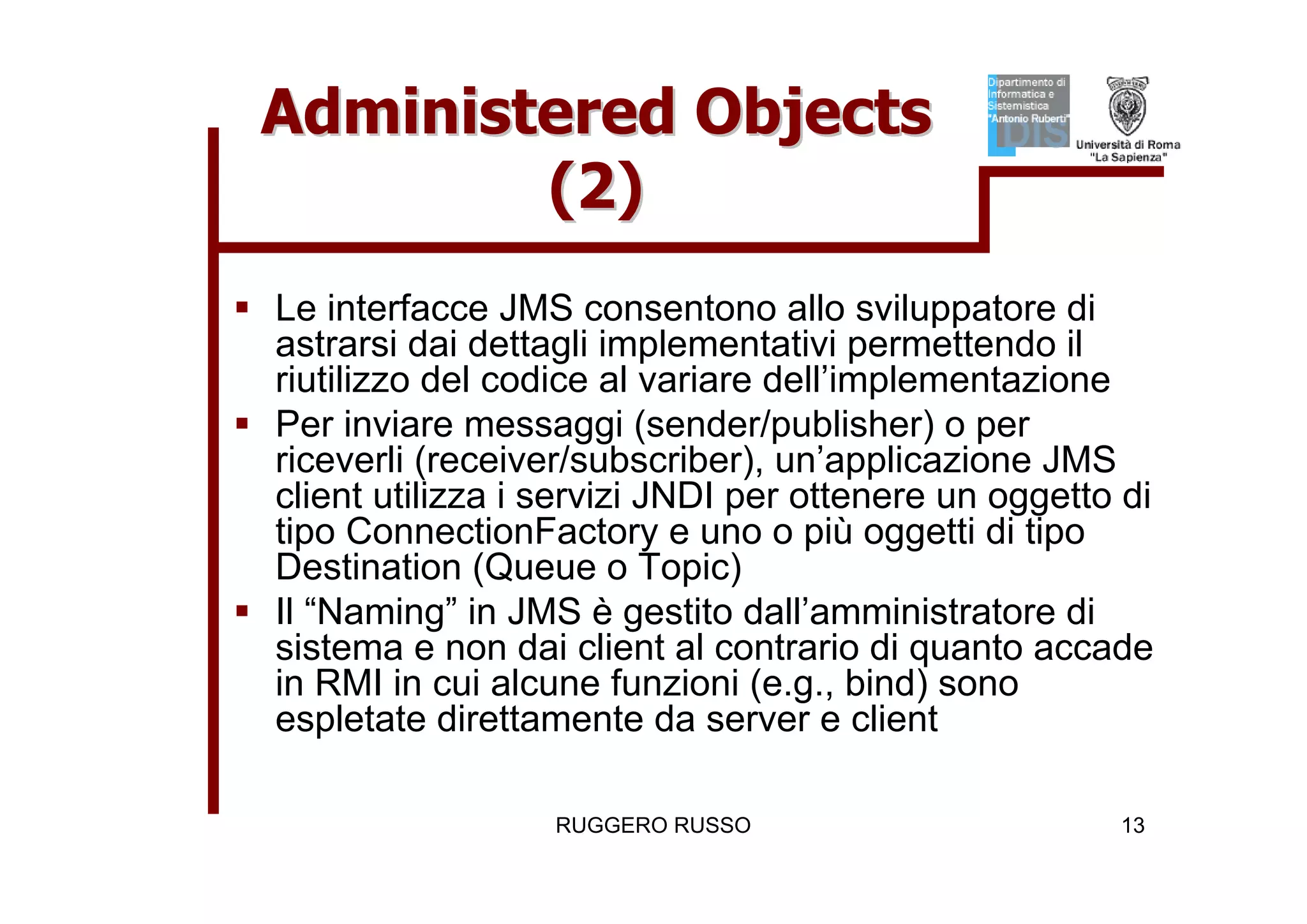 Tutorial su JMS (Java Message Service)