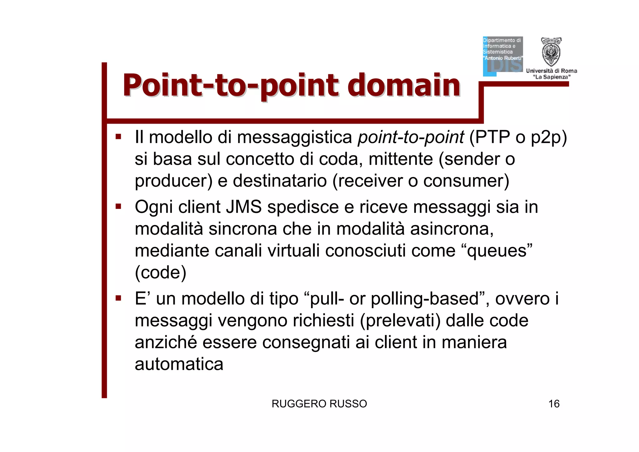 Tutorial su JMS (Java Message Service)