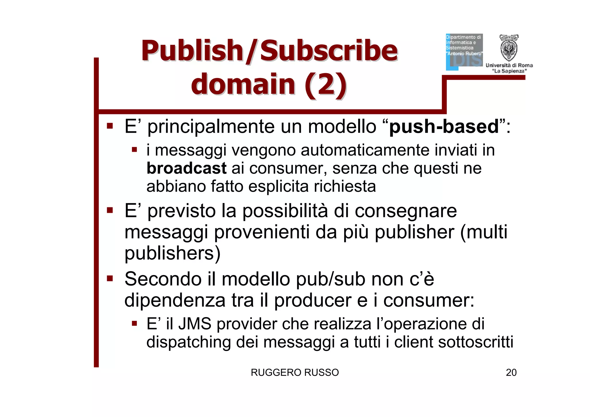 Tutorial su JMS (Java Message Service)