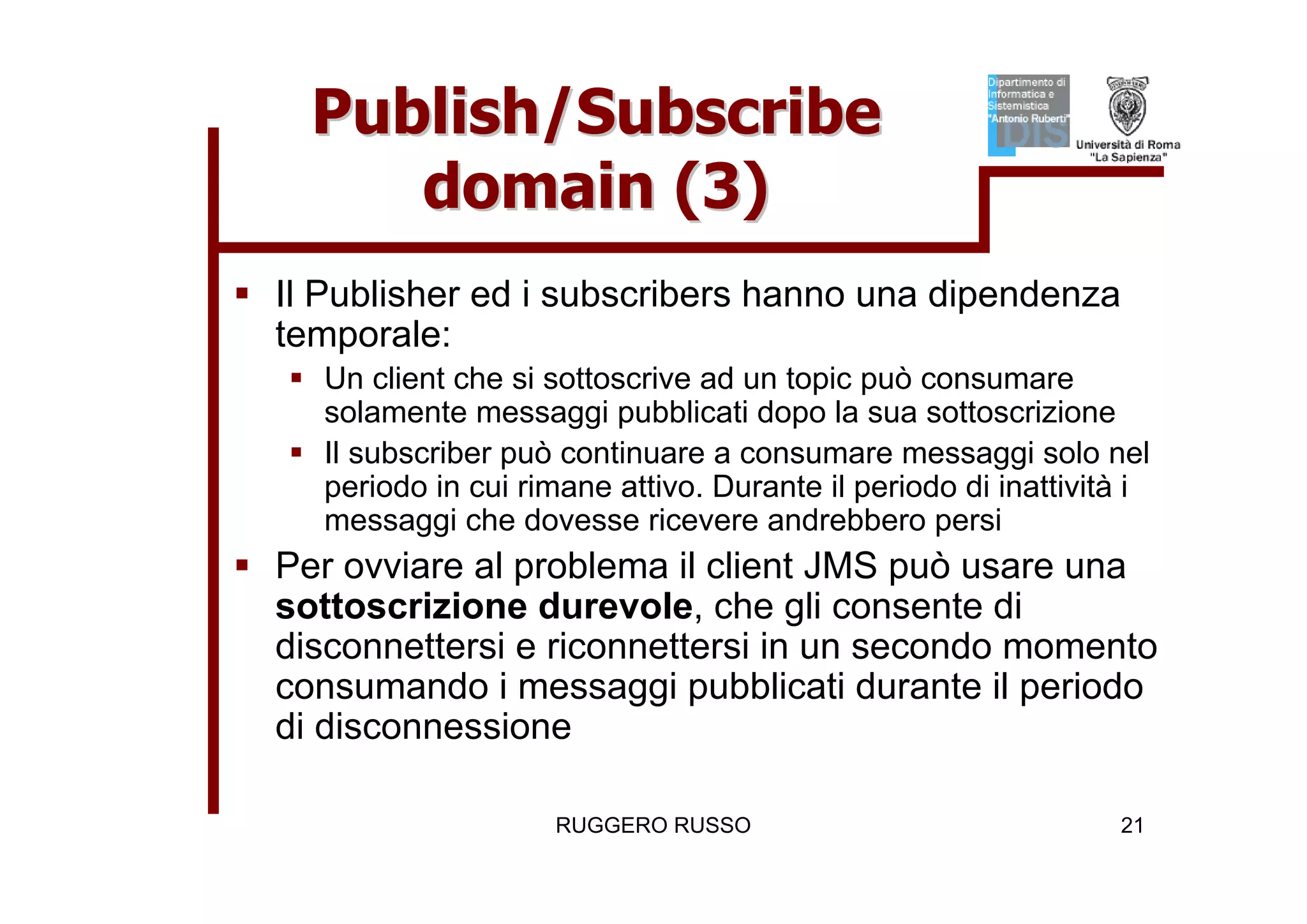 Tutorial su JMS (Java Message Service)