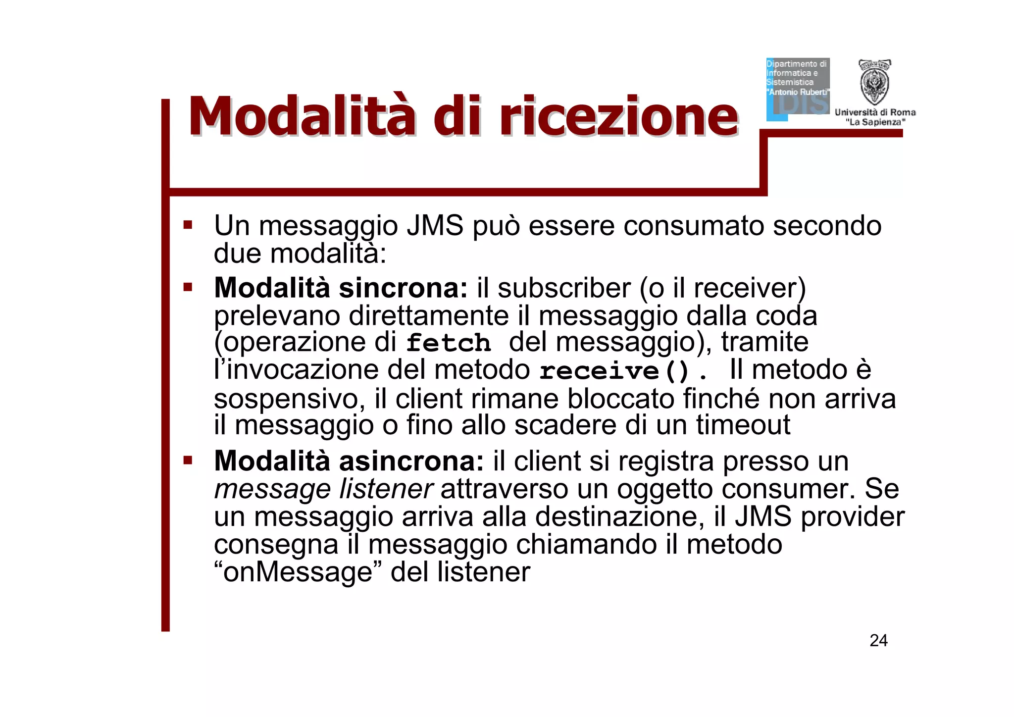 Tutorial su JMS (Java Message Service)