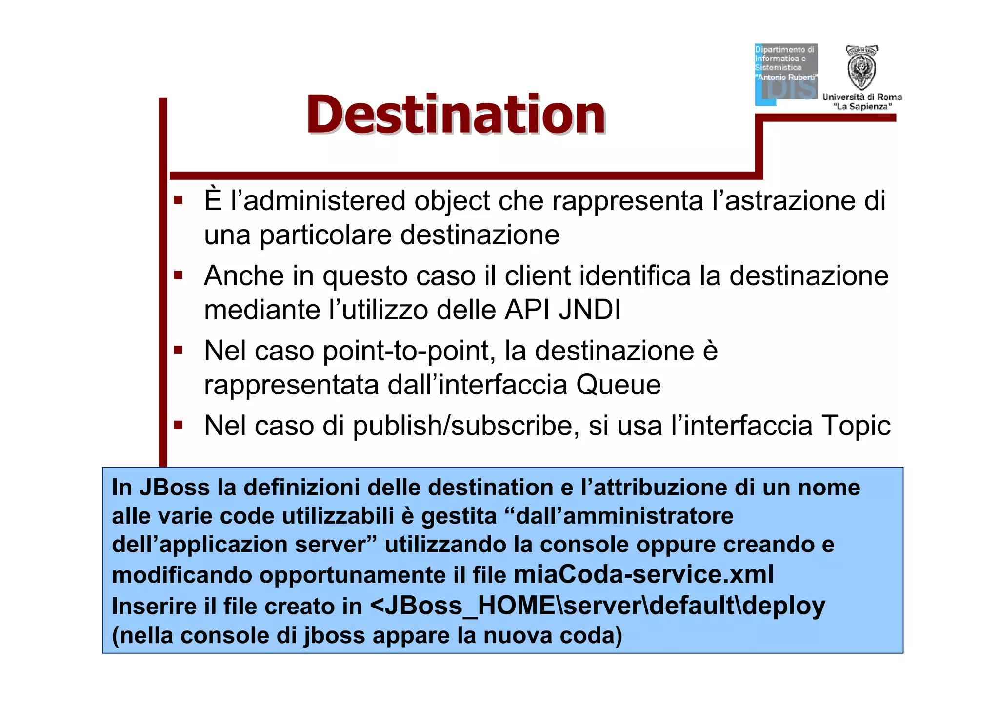 Tutorial su JMS (Java Message Service)